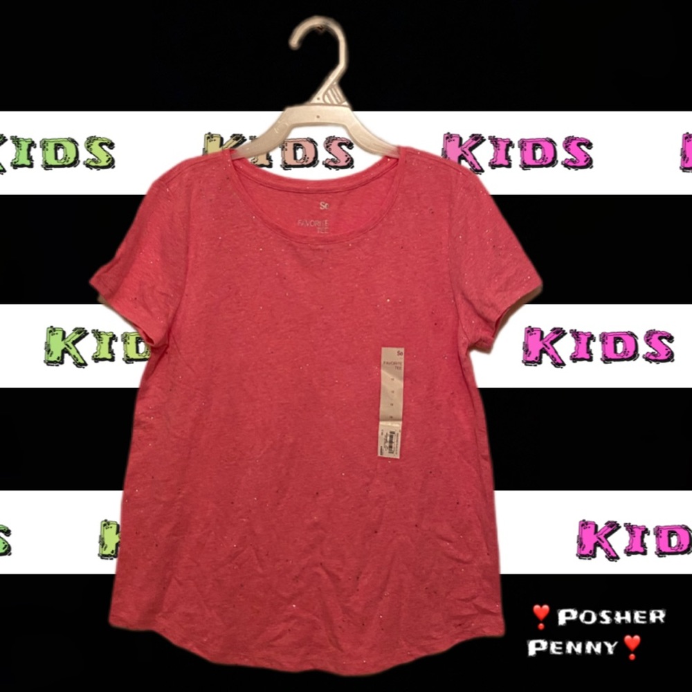 🆕 SO Favorite Tee - Pink Splash (Kids Size 12)